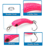 Lingerz Lure Micro Lure 1.3g/4cm Minnow White Stripe Lure Micro Casting Type [Various Styles to Choose From]