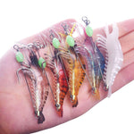 Lingerz Lure Luminous Bionic Fake Shrimp Fishing Bait Fishing Tackle [Various Styles to Choose From]