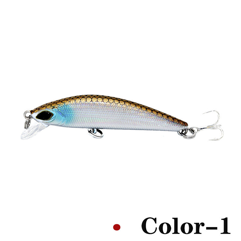 Lingerz Lure Bait Micro Minnow Long-distance Casting Lure Vibrating Slow Sinking 7cm/9g Cockroach Blood Groove Hook [Various Styles Available]