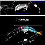 Lingerz Lure Luminous Bionic Fake Shrimp Fishing Bait Fishing Tackle [Various Styles to Choose From]