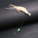 Lingerz Lure Luminous Bionic Fake Shrimp Fishing Bait Fishing Tackle [Various Styles to Choose From]