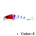 Lingerz Lure Bait Micro Minnow Long-distance Casting Lure Vibrating Slow Sinking 7cm/9g Cockroach Blood Groove Hook [Various Styles Available]